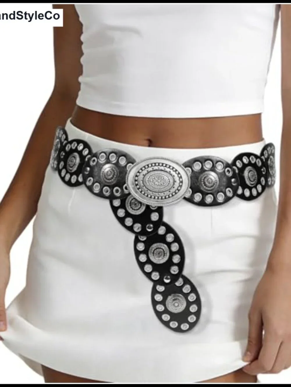 Concho Belt for Women Western Turquoise Vintage Style